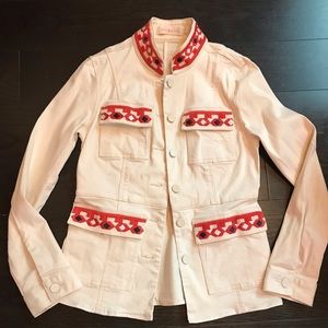 Tory Burch Embroidered Utility Jacket